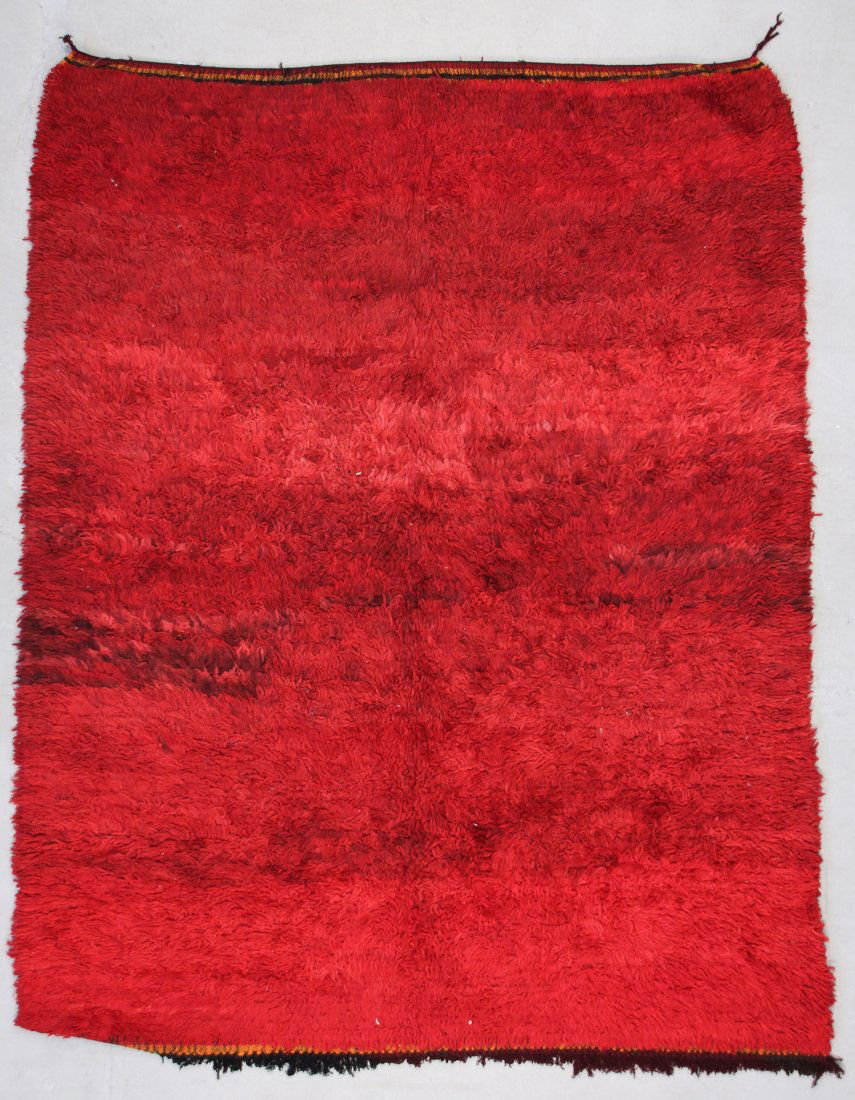 Moroccan Pile Carpet: 6'3" x 7'9" (191 x 236 cm) (1 of 4)