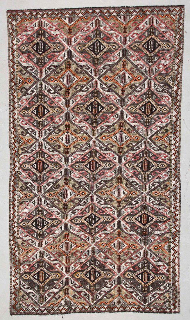 Turkish Kilim: 5'6" x 9'6" (168 x 290 cm) (1 of 4)