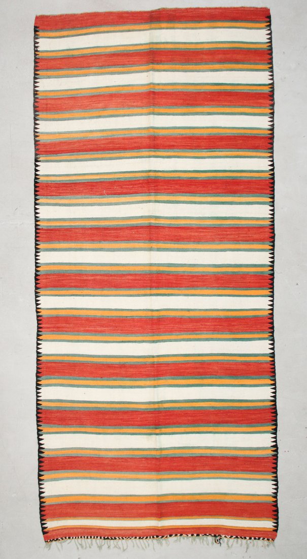Moroccan Flat Weave Rug: 6'3" x 13'9" (191 x 419 cm) (1 of 4)