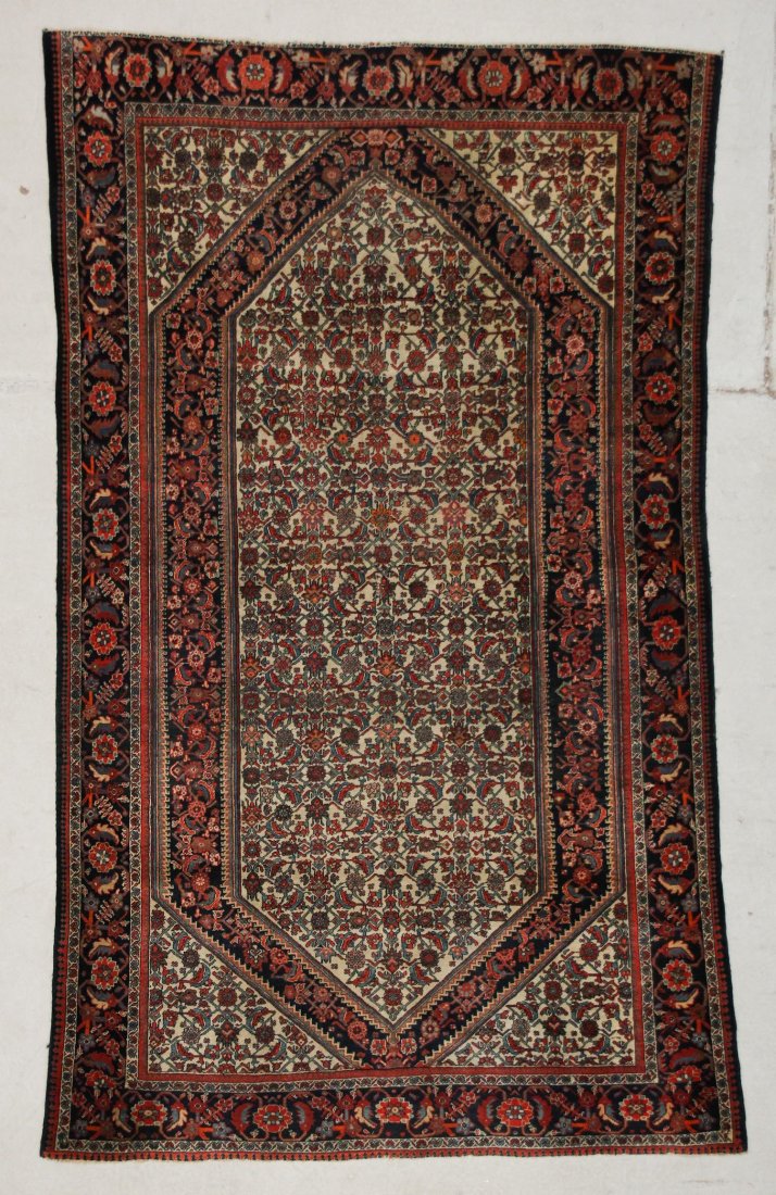 Antique Sarouk Ferahan Rug: 4' x 6'7" (122 x 201 cm) (1 of 6)