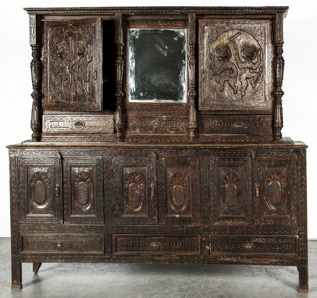 Large Antique Armoire (two part) (1 of 4)