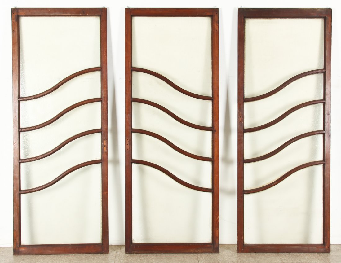 Three Art Deco Style Architectural Glass Panels (1 of 3)