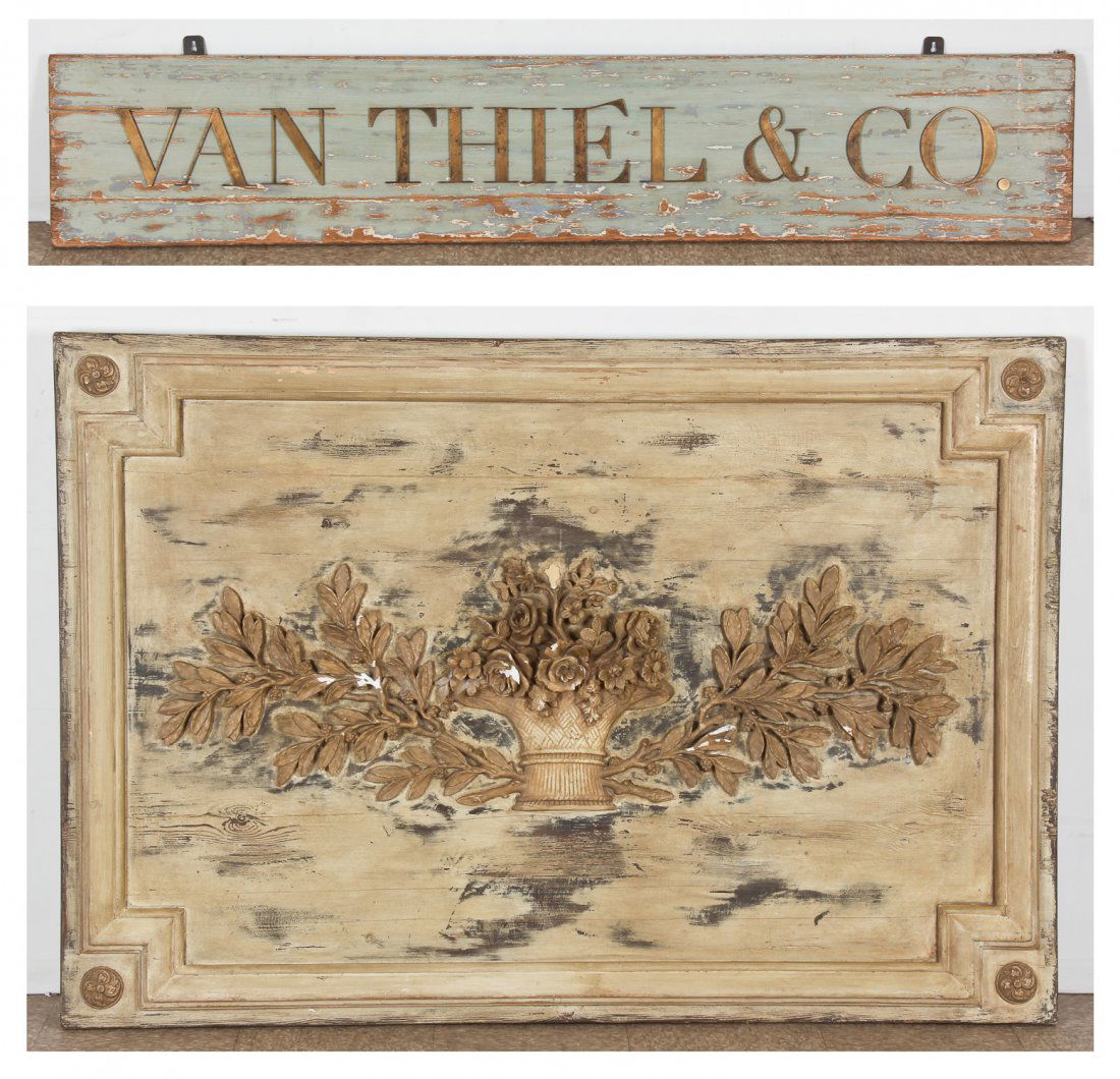 2 Pc Van Thiel & Co Advertising Signs (1 of 5)