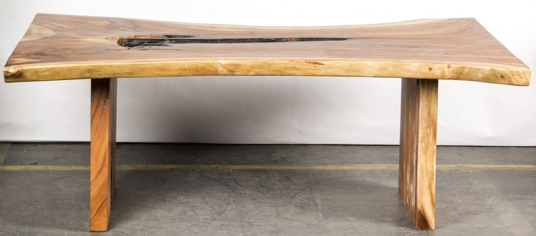 Modern Live Edge Wood Dining Table (1 of 5)