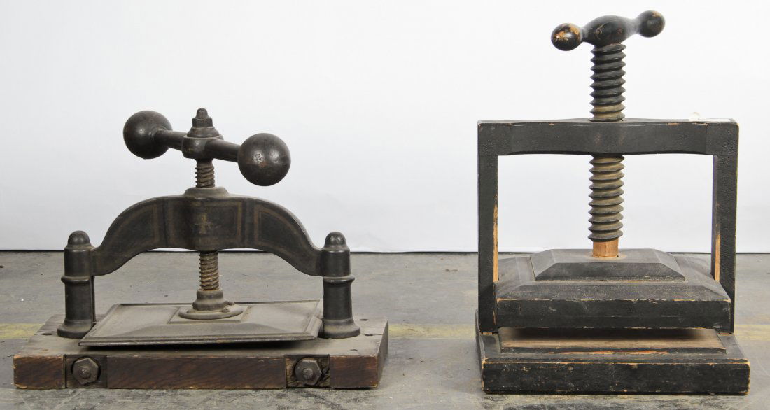 2 Antique Book Presses (1 of 4)