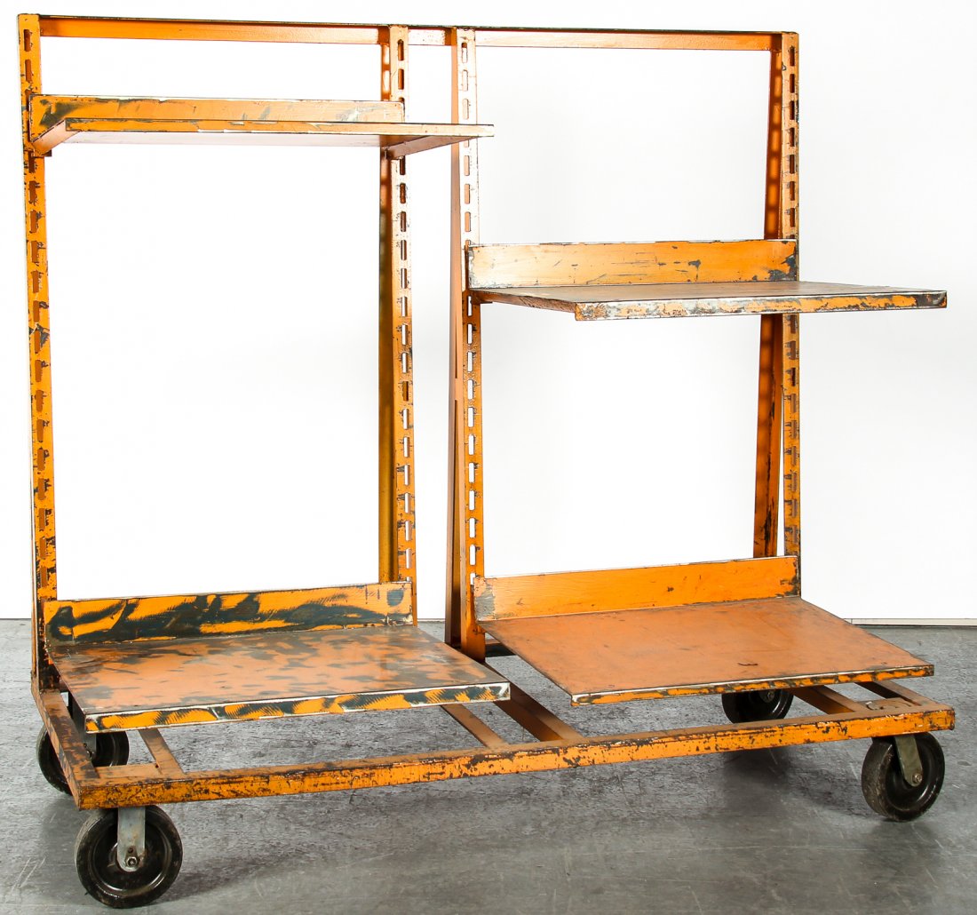 Industrial Design Rolling Shelf Rack (1 of 3)