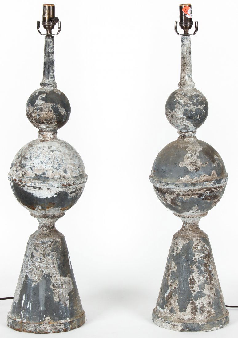 Zinc Finial Lamps (1 of 3)