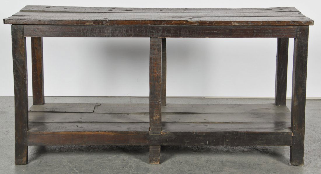 Industrial Design Heavy Wood Workbench (1 of 4)