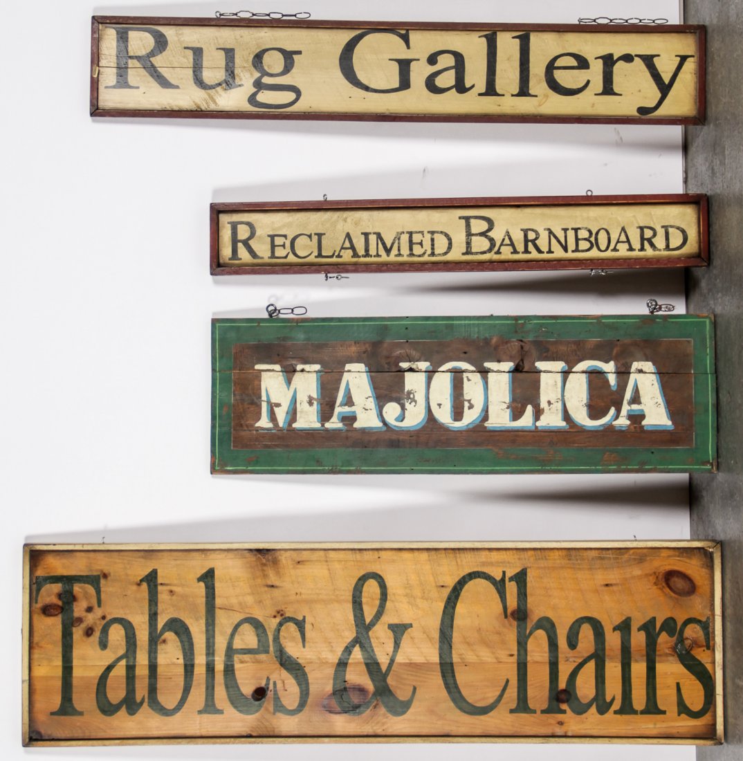 4 Decorative Painted Wood Signs (1 of 6)