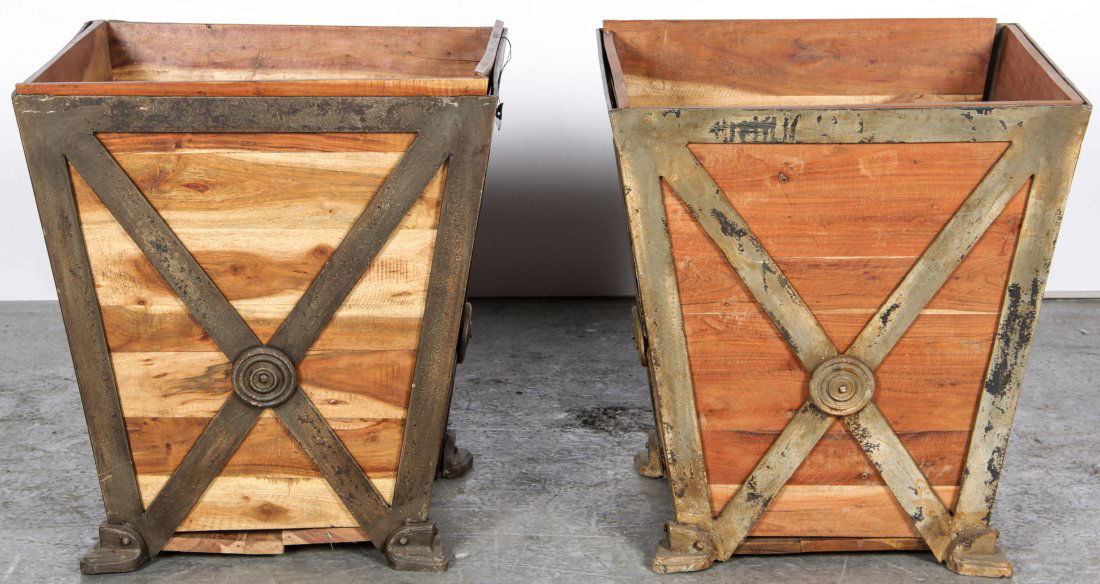 Regency Style Wrought and Cast Iron Jardinieres (1 of 3)