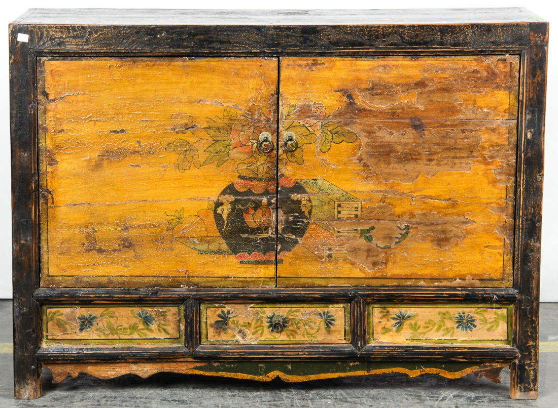 Chinese Paint Decorated Cabinet (1 of 4)