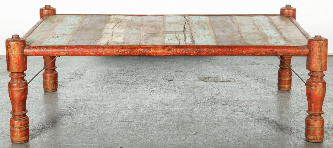Vintage Indian Wood Table (1 of 4)