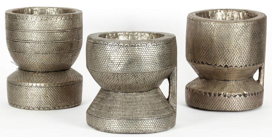 3 Repousse Metal Clad Pestle Forms (1 of 4)