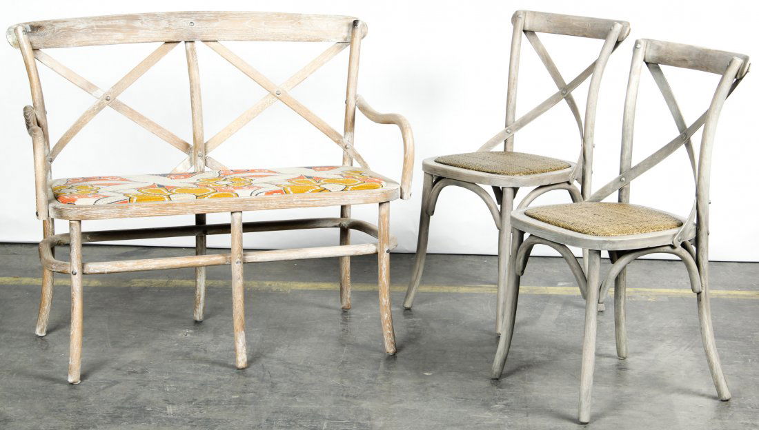 Modern Limed Bentwood Seating Suite (1 of 7)