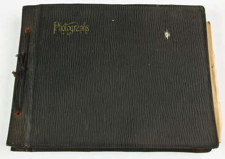 Early Civil Engineering Photo Log of The Construction: Early Civil Engineering Photo Log of The Construction of Bridges. Approximately 80 photos and several trade magazine excerpts relating also to bridge construction. Size: 10.5" x 13.25" x 1.5" (27 x