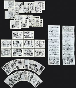 Collection of 4 Vintage Photographic Bondage Art Sets: Collection of 4 Vintage Photographic Bondage Art Sets. Including chapters 1-20 of Mrs. Tyrant's Finishing School and episodes 1-10 of Phyllis in Peril by renowned artist Eric Stanton. Also includes