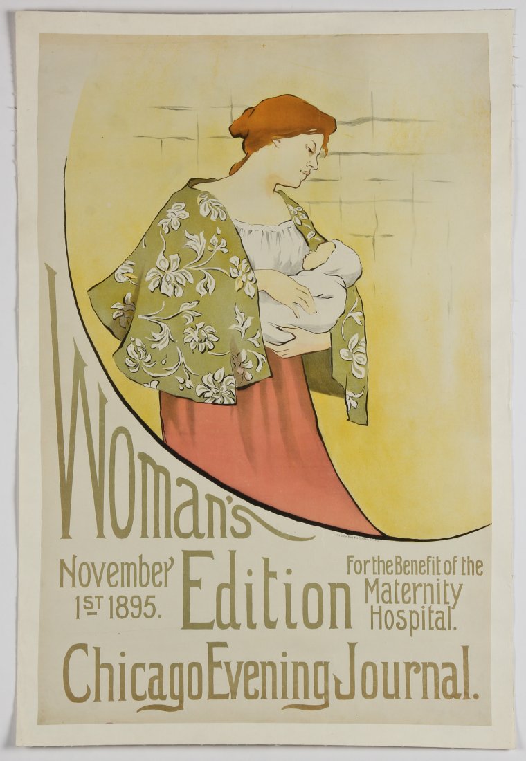19th C Chicago Evening Journal Benefit Campaign Poster (1 of 2)