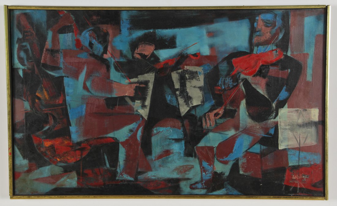 Joseph Wolins (American, 1915-1999) "String Quartet" (1 of 3)