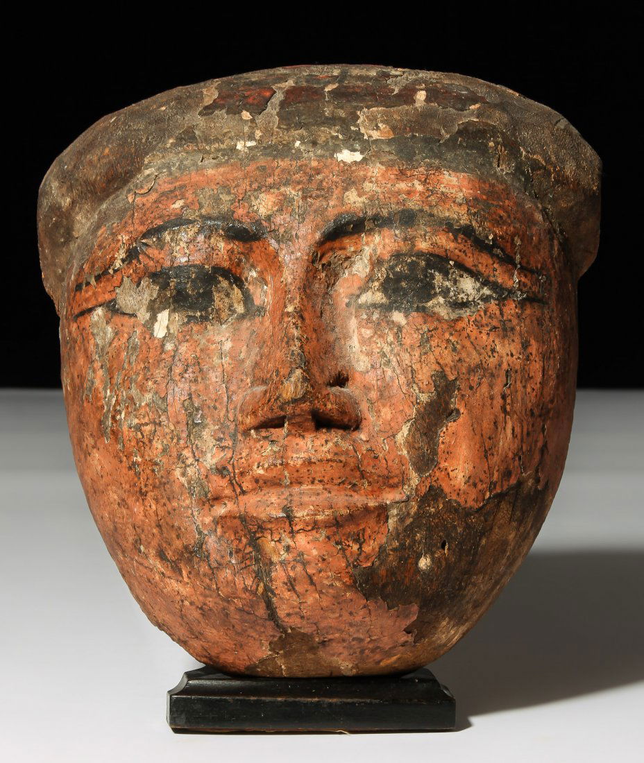 Ancient Egyptian Sarcophagus Mask (1000-400 BCE) (1 of 2)