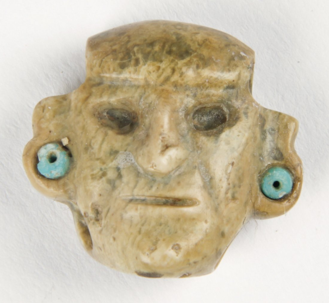 Pre-columbian Jade Mask Pendant (1 of 4)