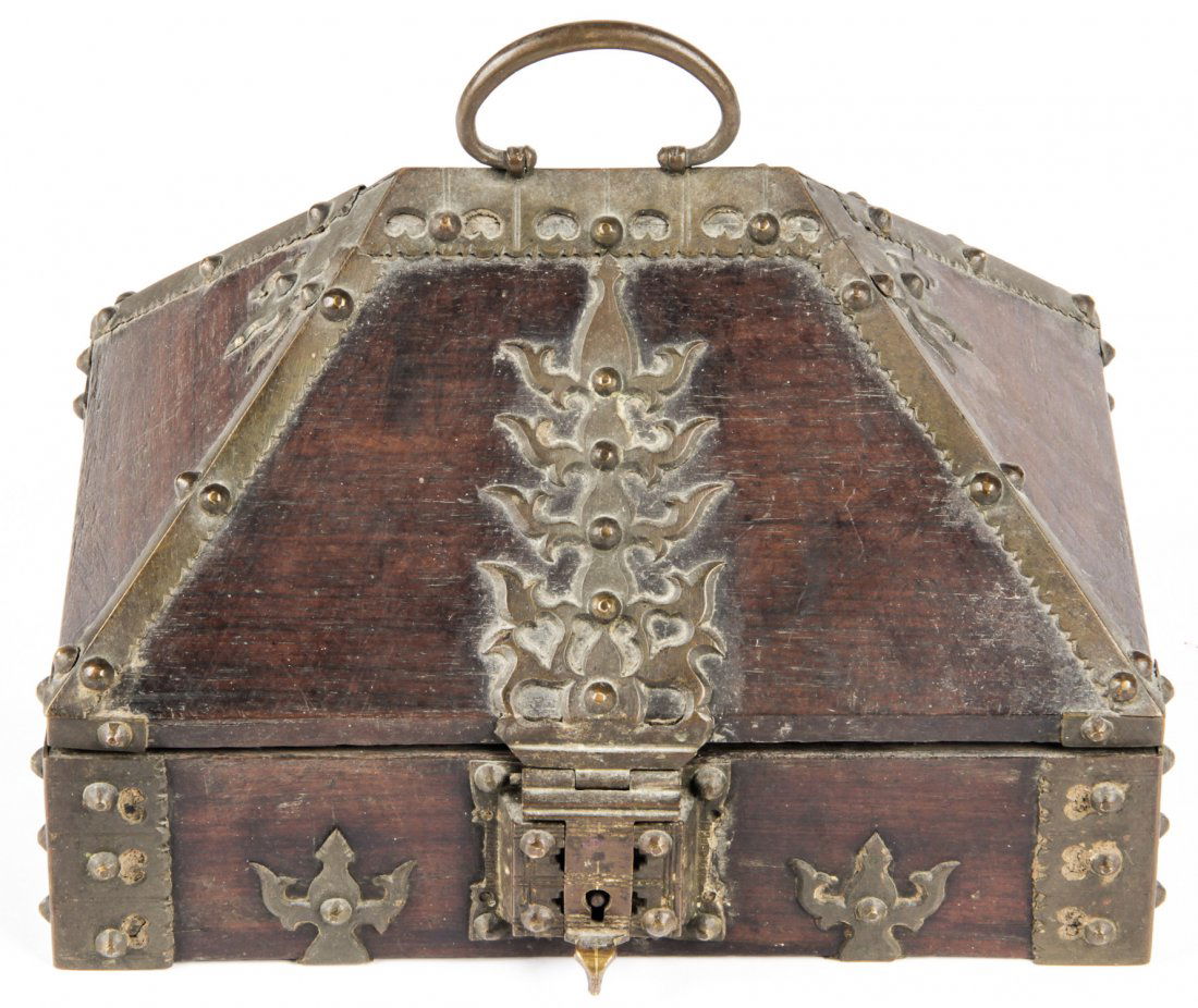 19th C. Wood Dowry Box, Kerala, India (1 of 7)