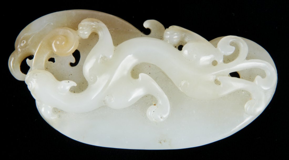 Chinese White Jade Bird and Dragon Form Toggle (1 of 2)
