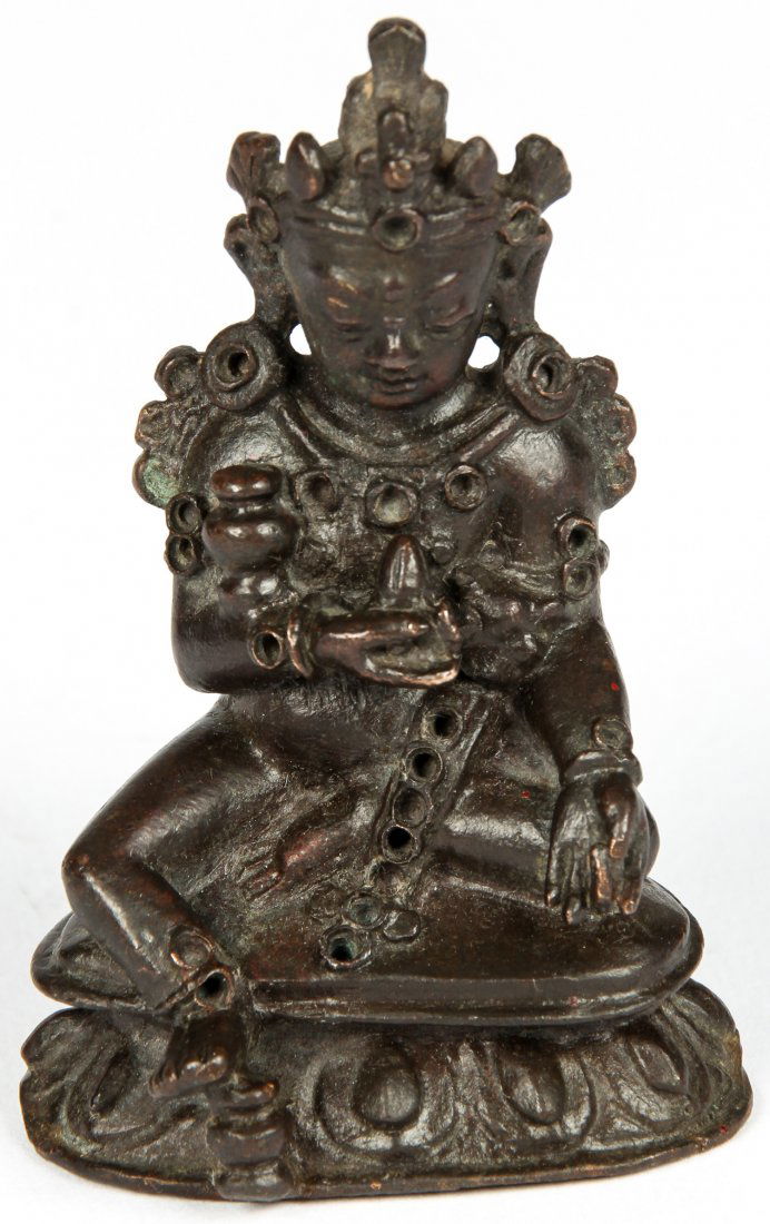 Antique Sino-Tibetan Bronze Buddha (1 of 5)