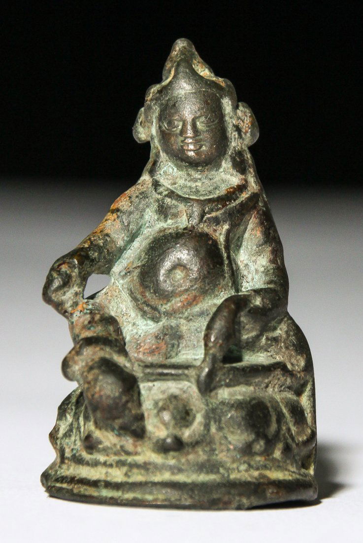 Bronze Seated Buddha, Pala Period (11/12th C) (1 of 3)