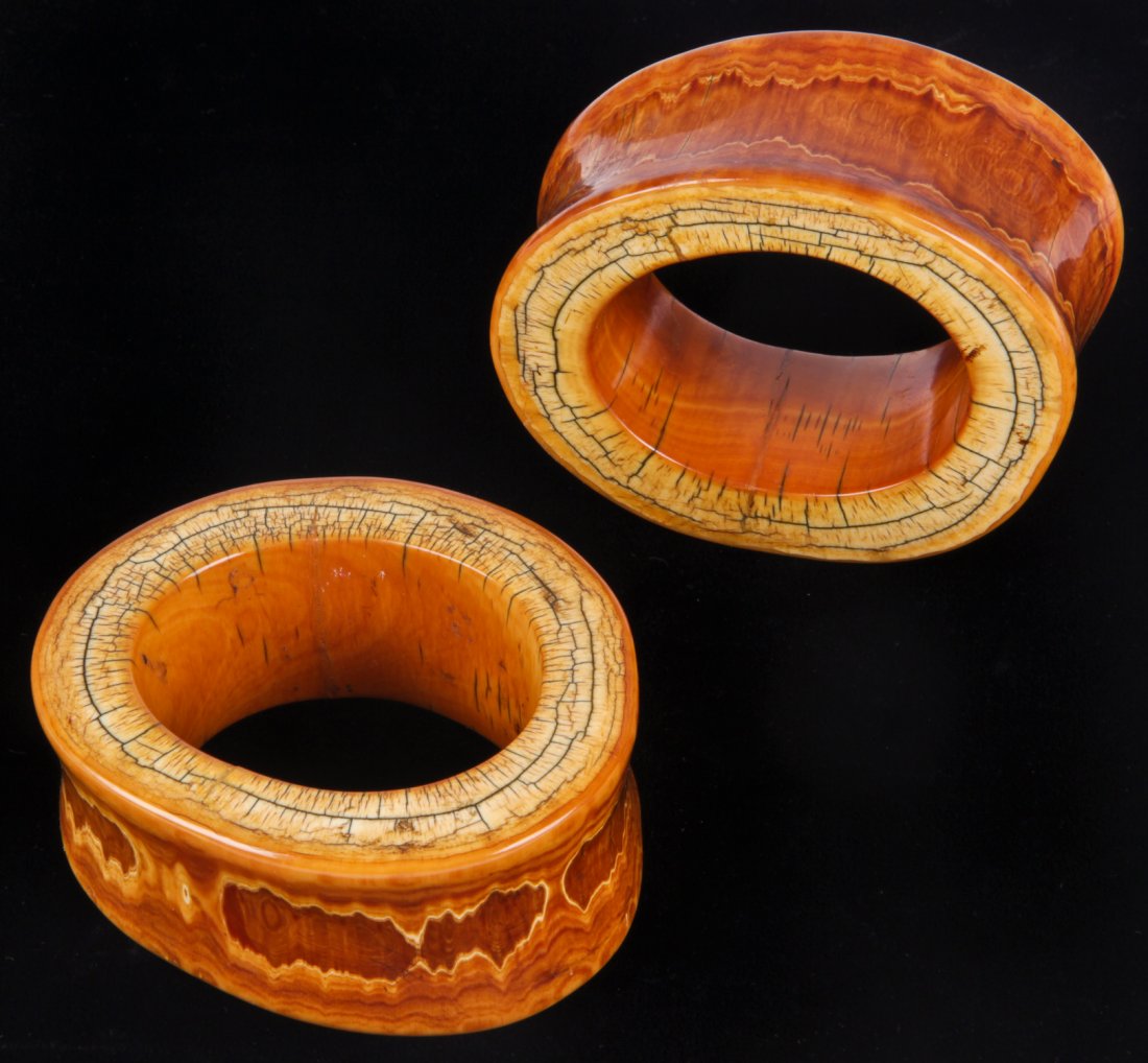 Pair of Antique Konyak Naga Ivory Armlets (1 of 8)