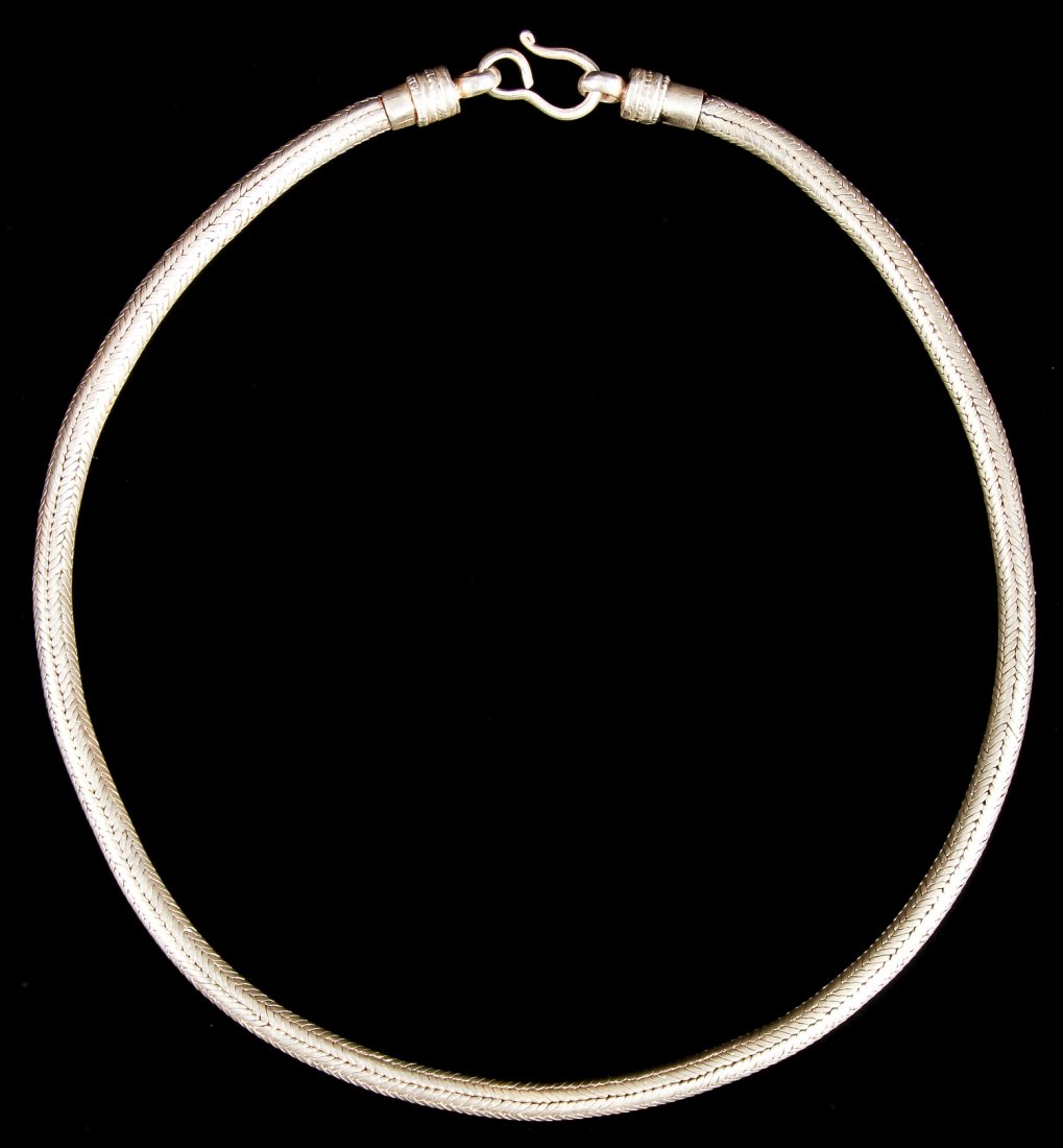 Vintage Tribal Silver Necklace (1 of 2)