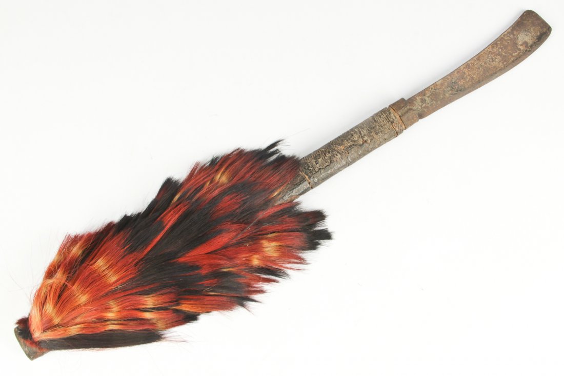 Antique Konyak Naga Ceremonial Dao (Machete): 29"L (1 of 5)