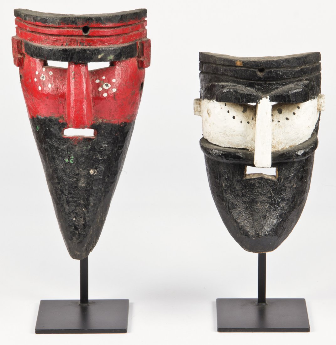 2 Vintage Mexican Moor Masks, Estado State (1 of 3)