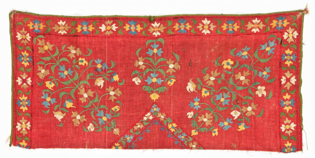 19th C. Central Asian Suzani Embroidery Panel (1 of 2)