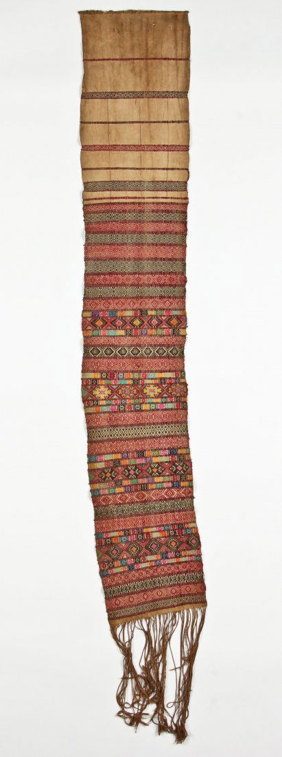 Fine Bhutan Altar Cloth Runner, Early 20th C (1 of 3)