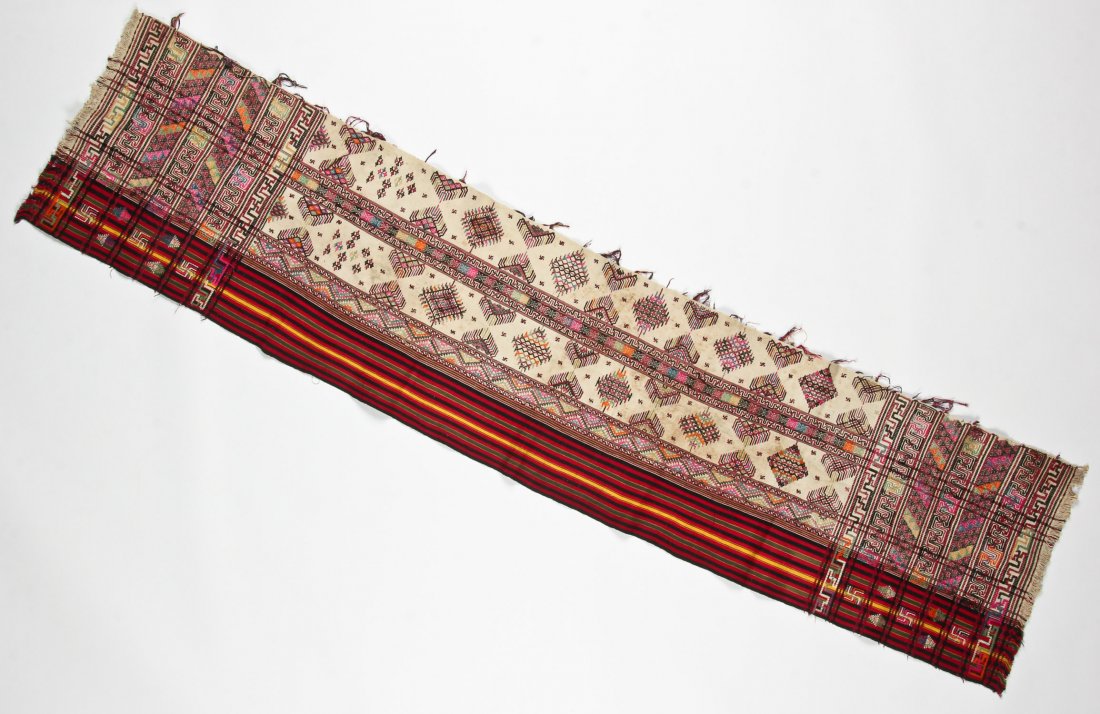 Large Bhutan Temple Cloth Runner, Early/Mid 20th C (1 of 4)
