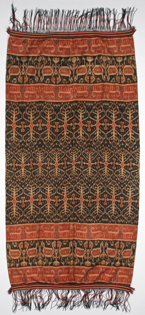 Indonesian Sumba Ikat: 46" x 85" (117 x 216 cm) (1 of 3)