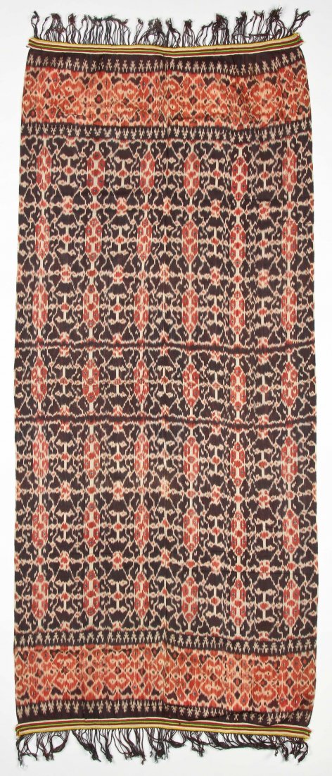 Indonesian Sumba Ikat, Early 20th C. 40" x 92" (102 x (1 of 4)