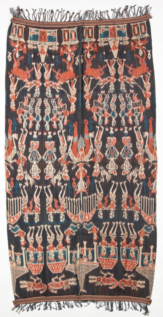 Indonesian Sumba Ikat, Early 20th C. 38" x 70" (97 x (1 of 3)