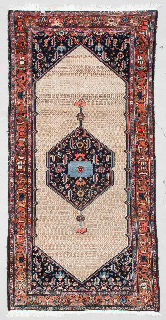 Antique Camel Field Hamadan Rug: 4'11" x 10' (150 x 305 (1 of 5)