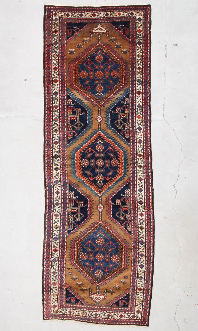 Antique Serab Rug: 3'6" x 10'3" (107 x 312 cm) (1 of 5)