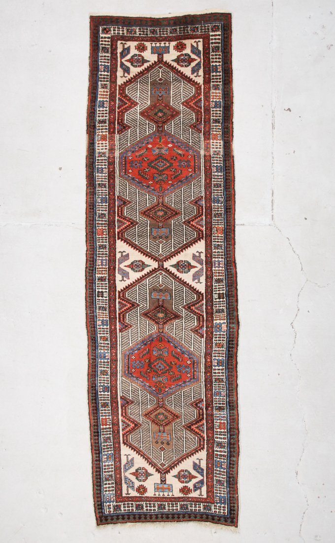 Antique Camel Field Serab Rug: 3' x 10'7" (91 x 323 cm) (1 of 5)