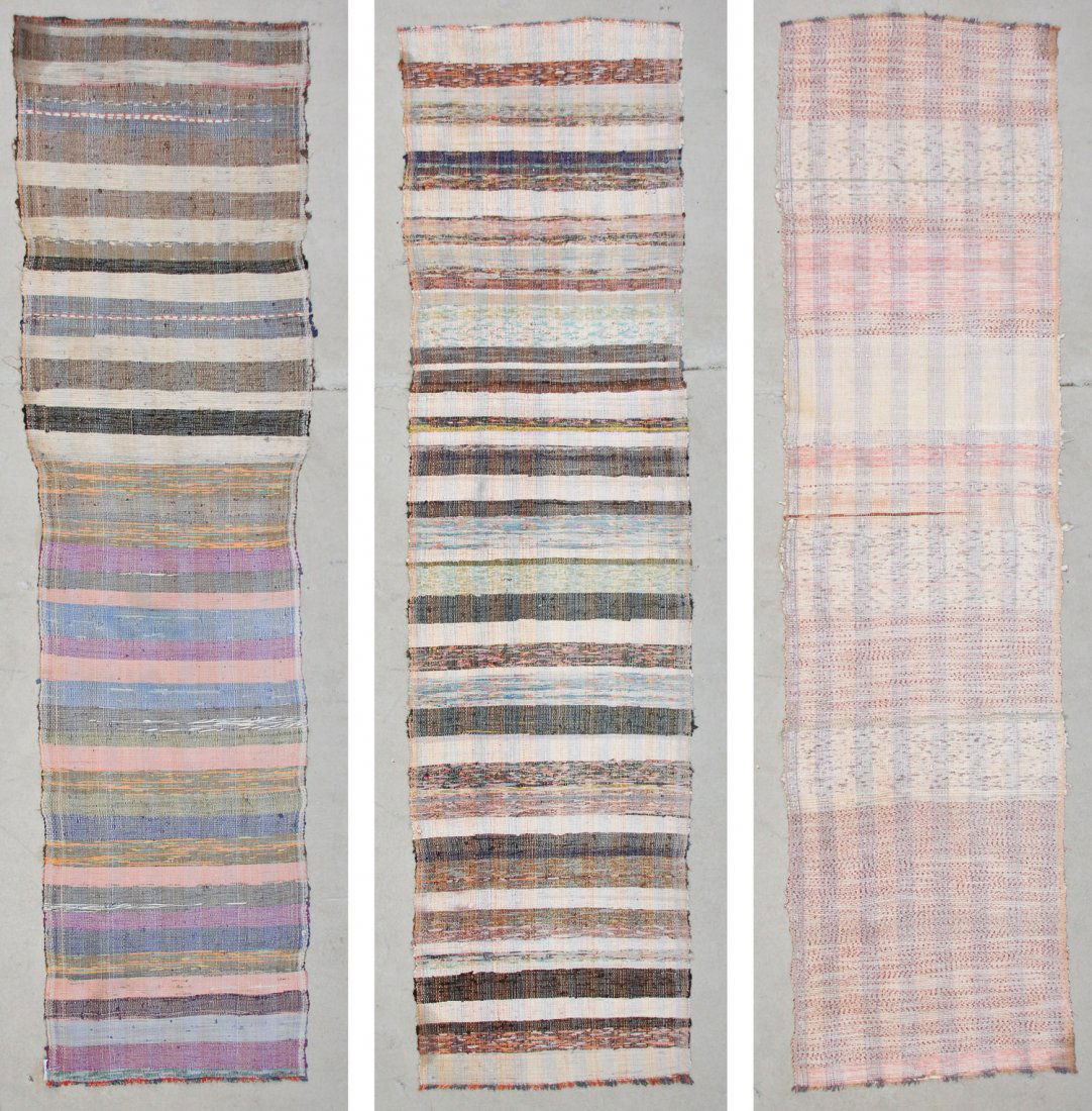 3 Vintage Turkish Flat-Woven Hallway Rugs (1 of 10)