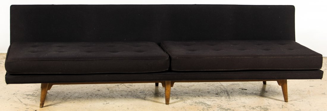 Mid Century Modern Sofa: Mid Century Modern Sofa. Size: 28" x 96" x 29" (71 x 244 x 74 cm).