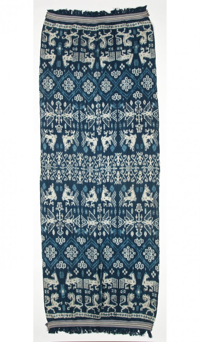 Sumba Ikat, Indonesia, Early 20th C.: Sumba Ikat, Indonesia, Early 20th C. Size: 38" x 99" (97 x 251 cm).