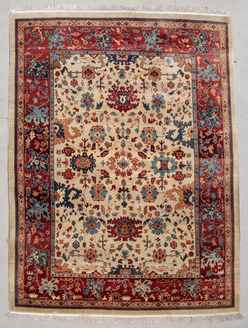 Agra Rug: 8'11" x 11'8" (272 x 356 cm): Agra Rug: 8'11" x 11'8" (272 x 356 cm), India, late 20th c.