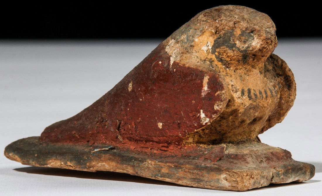 Ancient Egyptian Carved Wood Falcon (1 of 4)