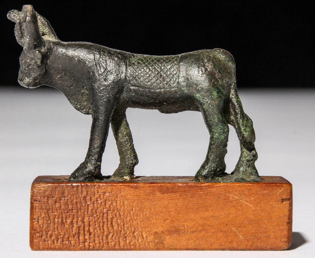 Ancient Bronze Figural Apis Bull (1 of 5)