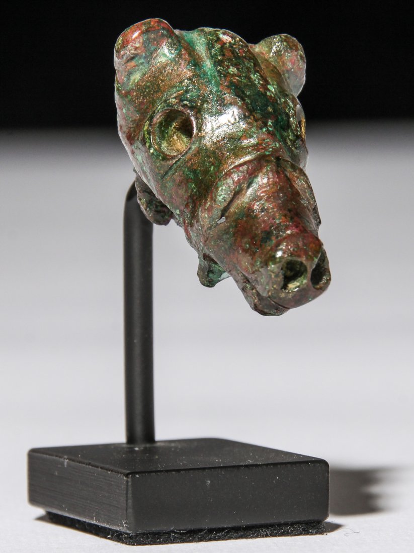 Ancient Roman Bronze Bridled Horse Head (1 of 4)
