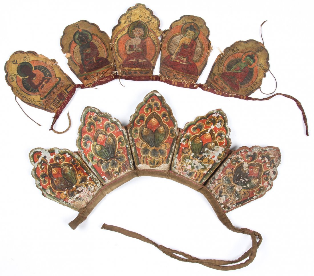 2 Tibetan Buddhist Tantric Crowns (1 of 5)