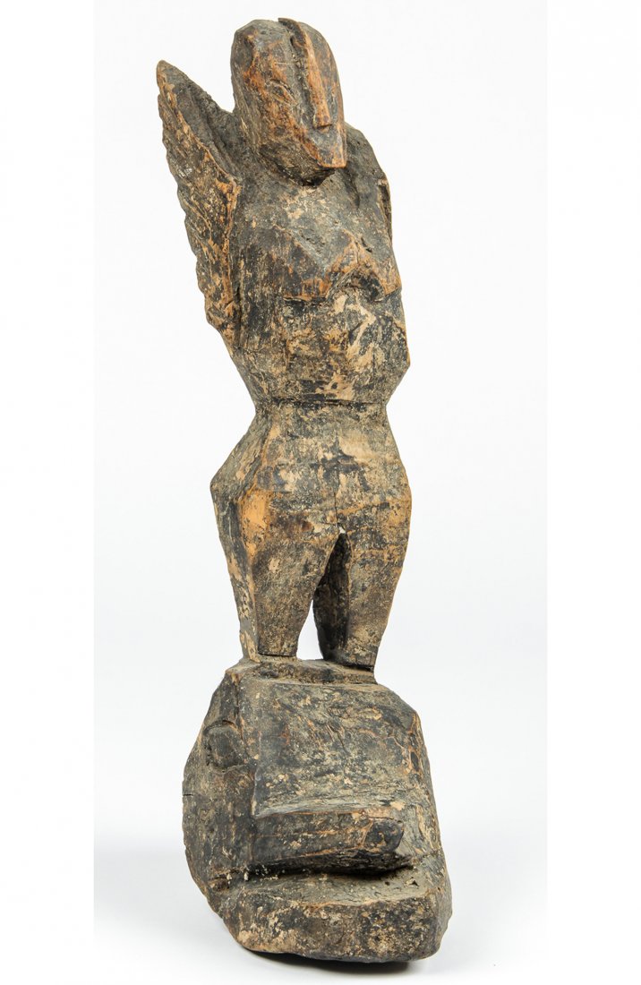 Antique Mexican Processional Votive: Antique Processional Mexican Votive. Northern Mexico. Size: 21" x 6" x 10", 53 x 15 x 25 cm. Provenance: Bob Brand and Liz Werthan, Philadelphia.